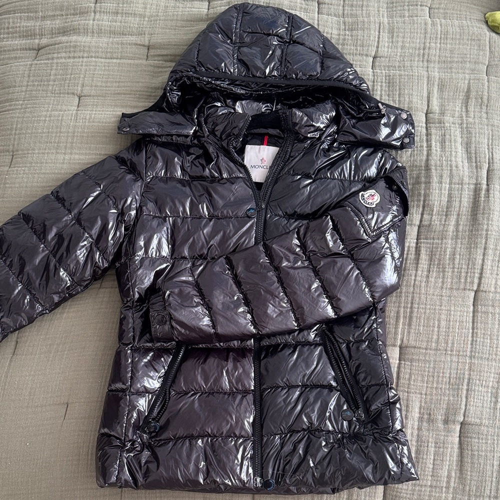 Moncler Shiny Black Puffer Jacket